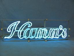 Neon Hamm's Beer Sign – Vintage 1960s Bar Light – 23 1/2” long – 7 1/2” tall – Works