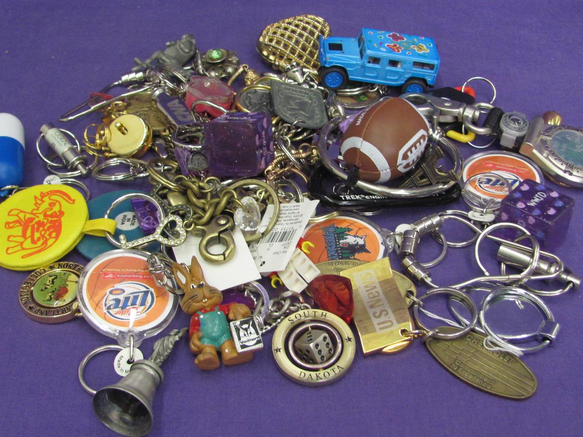 Mixed Lot of Key Chains – Some Vintage – Some Souvenir – Some Advertising