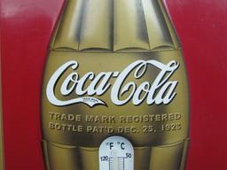 Metal Thermometer “Coca-Cola” - 16” long – 7 1/4” wide – Good condition
