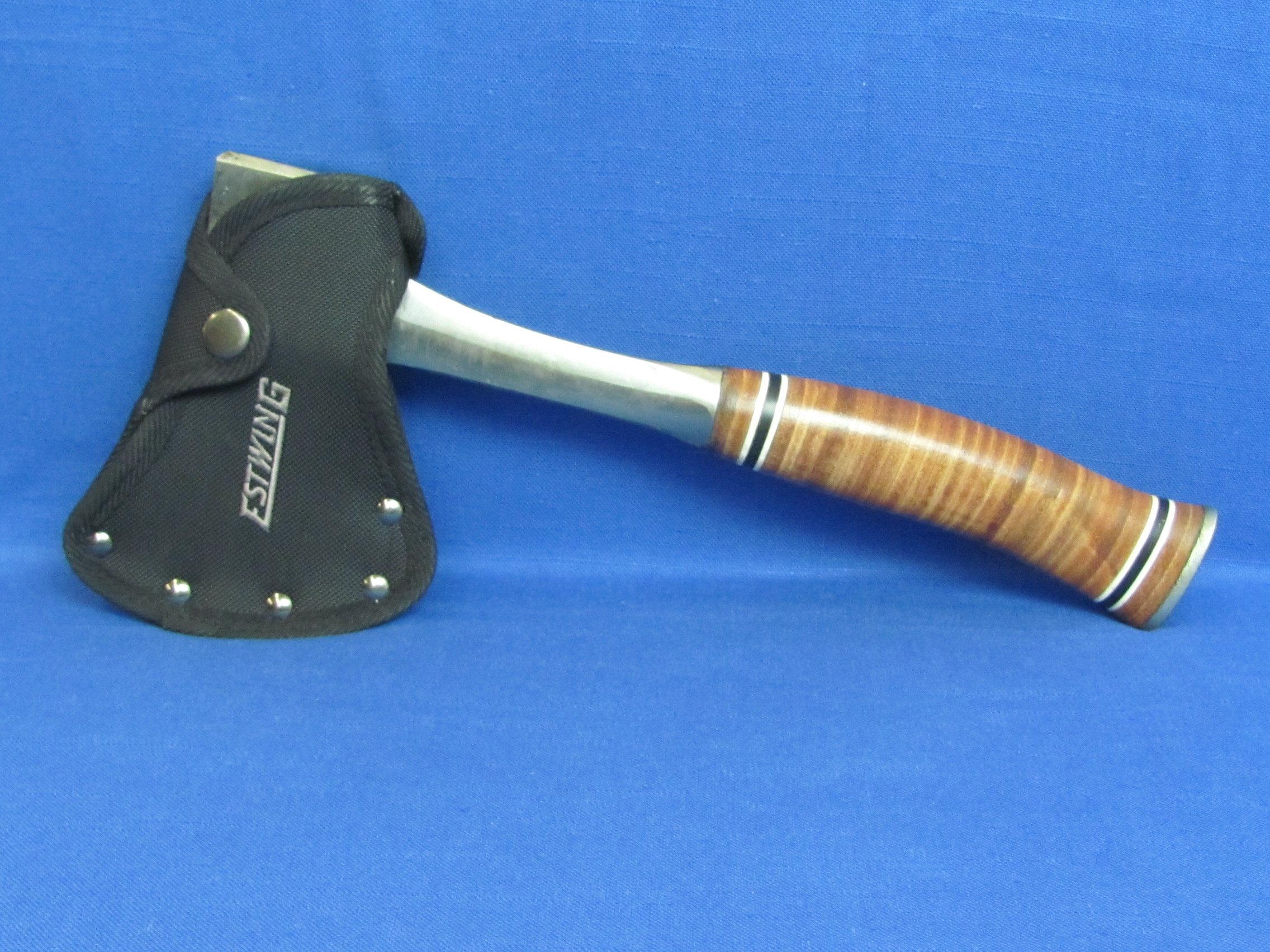 Estwing Sportsman's Camping Hatchet with Canvas Sheath – 13” long – Made in USA