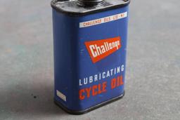 Vintage Challenge Cycling Oil Oiler Advertising Tin 4 oz