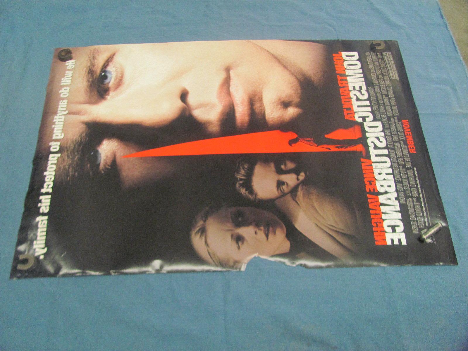 2001 Domestic Disturbance Movie Poster – Two Sided – 27” x 40” - Damaged