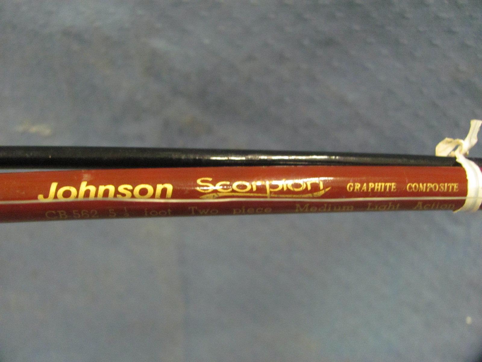 Johnson Scorpion Fishing 2 Piece Rod & Scorpion 10 Reel – 65” L