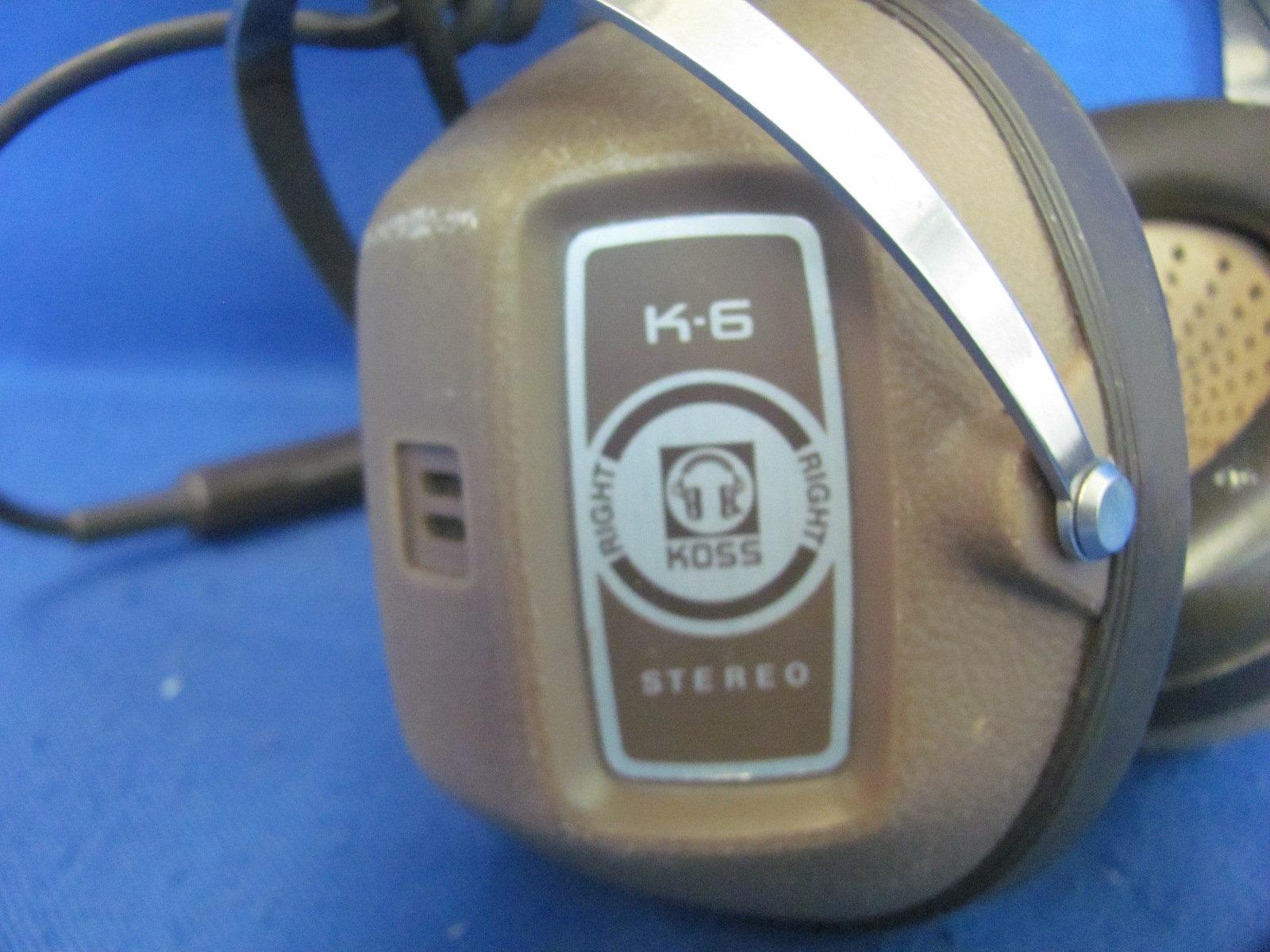 Radio Shack Koss K-6 Stereo Headphones – Not Tested – Light Wear