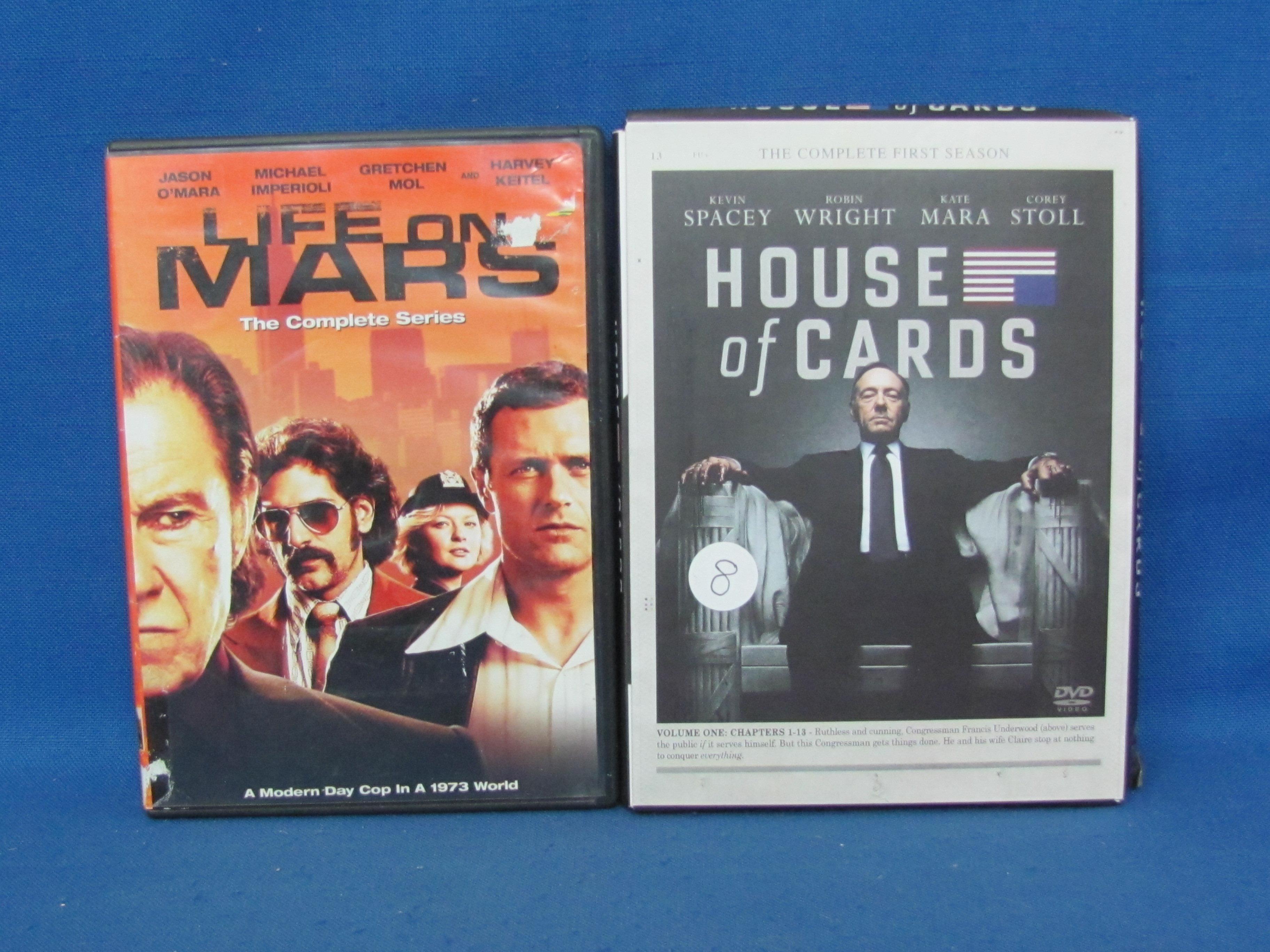 “House of Cards” Season 1 - “Life on Mars” Complete Series – DVDs -