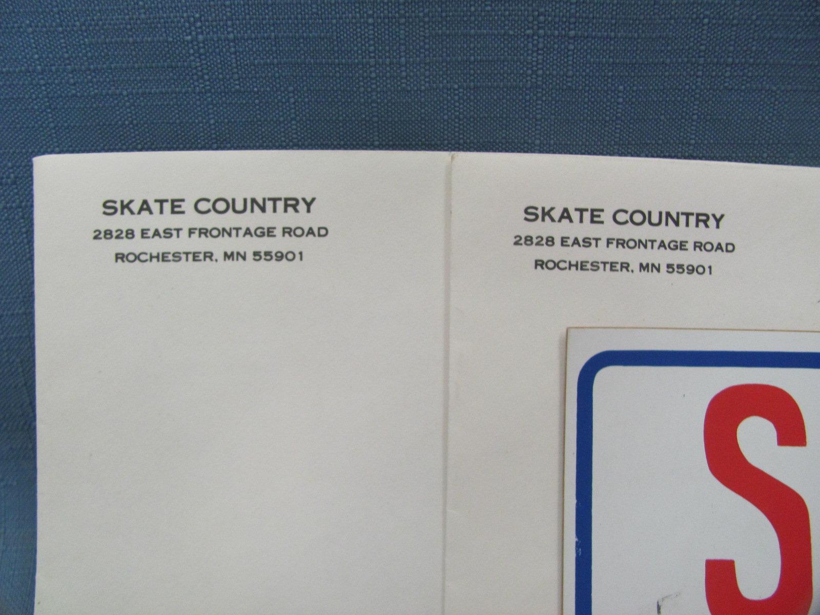 Rochester Skate Country & Other Skating Collectibles – Paper Stickers Patches Keychain Lapel Pins