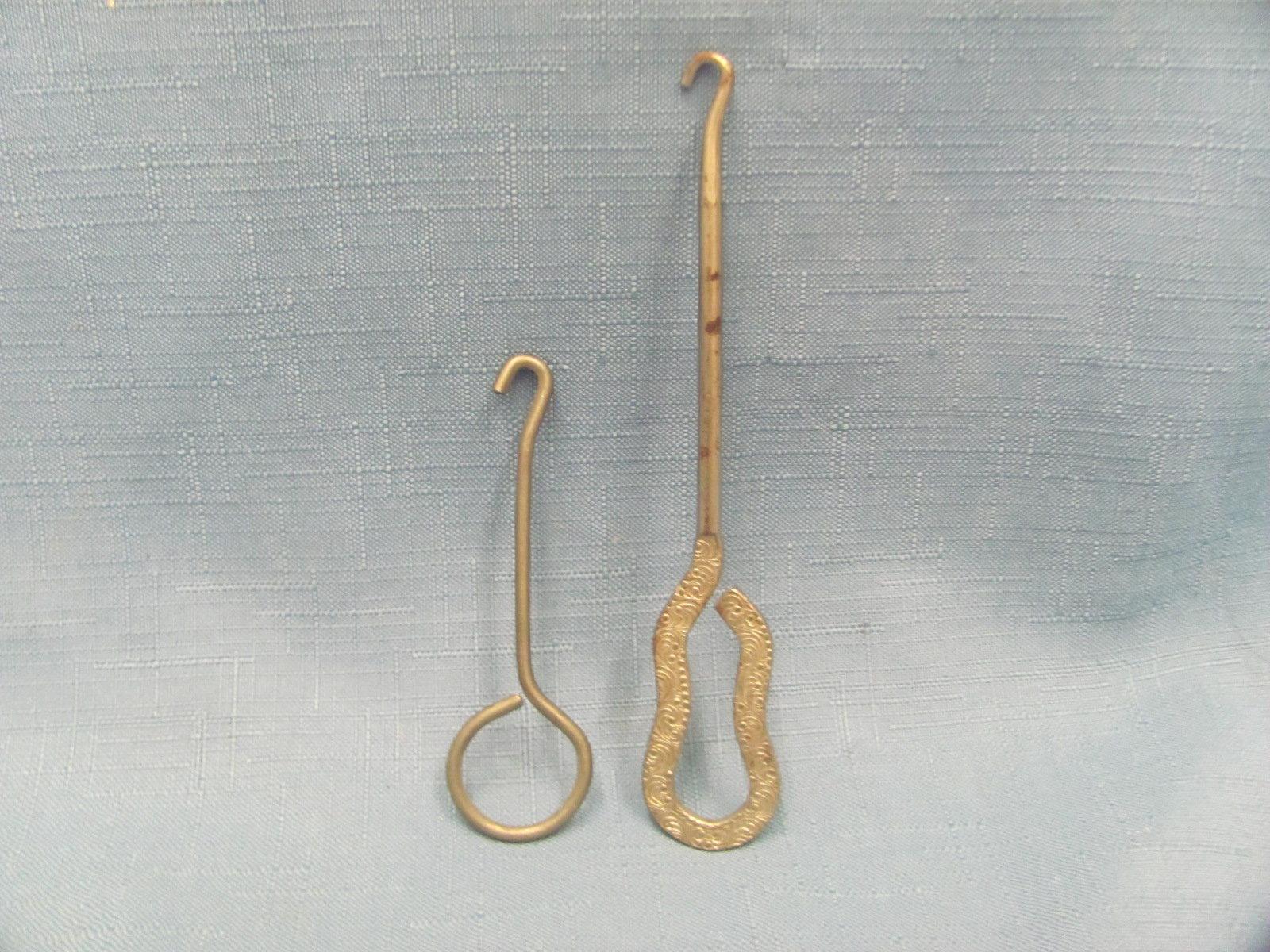 Metal Button Hooks (10) – Longest is 5 1/8” and Shortest is 3 1/8” - Light Wear