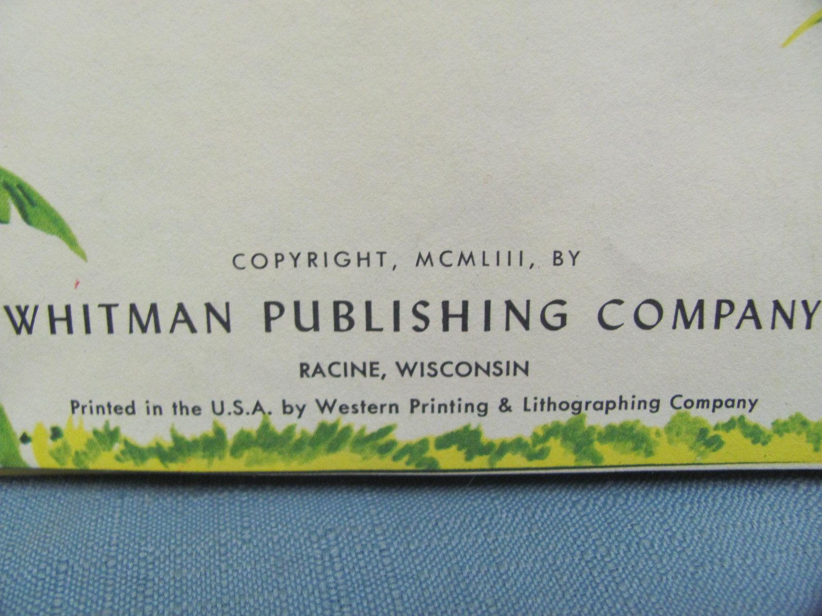 1953 Little Black Sambo Book – Whitman Publishing – Cover Wear/Tear on Seam