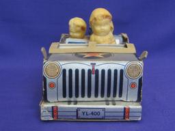 Vintage Soaps shaped like Soldiers – Cardboard Jeep “Young Lads” by Helene Pessl NY