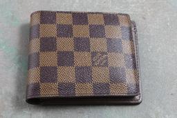 Vintage Louis Vuitton Men's Wallet Malletier A Paris Made in France UNUSED