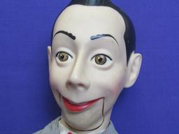 Peewee Herman Ventriloquist Doll – Missing cord to pull mouth – 24” long – Some wear