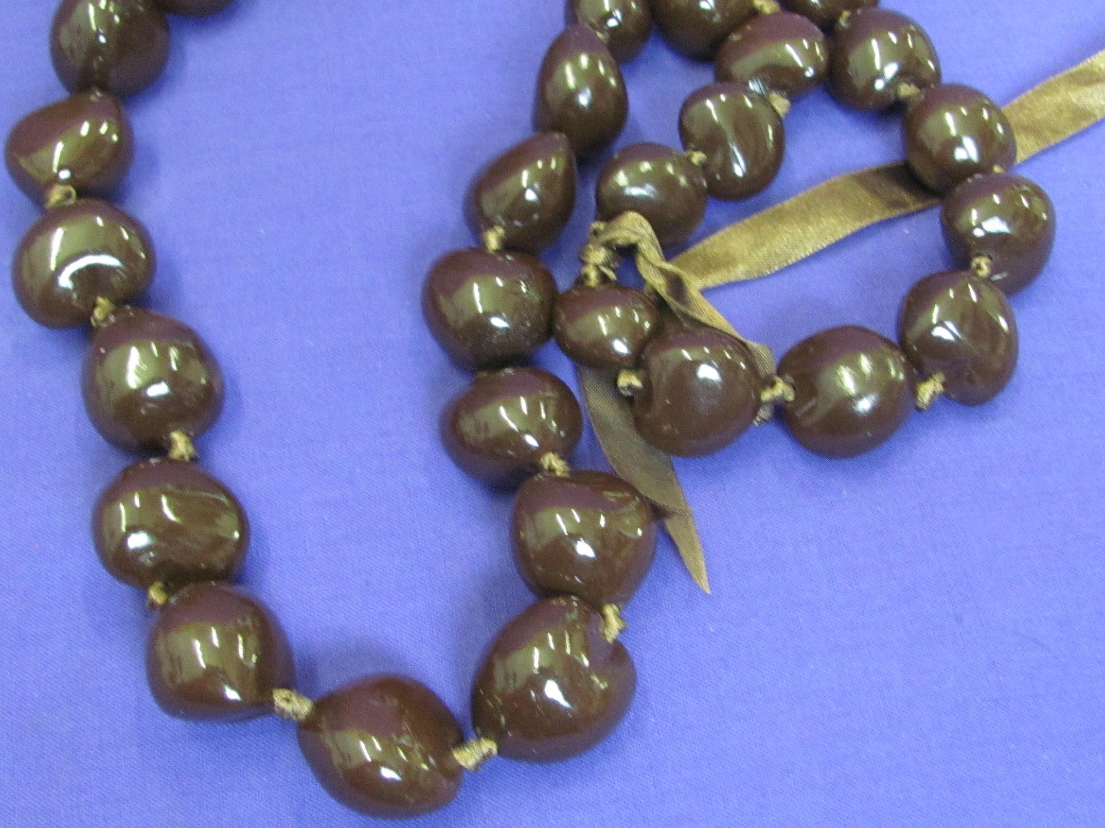 Necklaces & Bracelets in Browns, Blacks & other neutrals – good condition, as shown