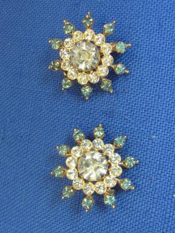 7 Vintage Pins: 2 by BSK – 1 is Beaded – Some Rhinestones – Longest is 2 1/2”