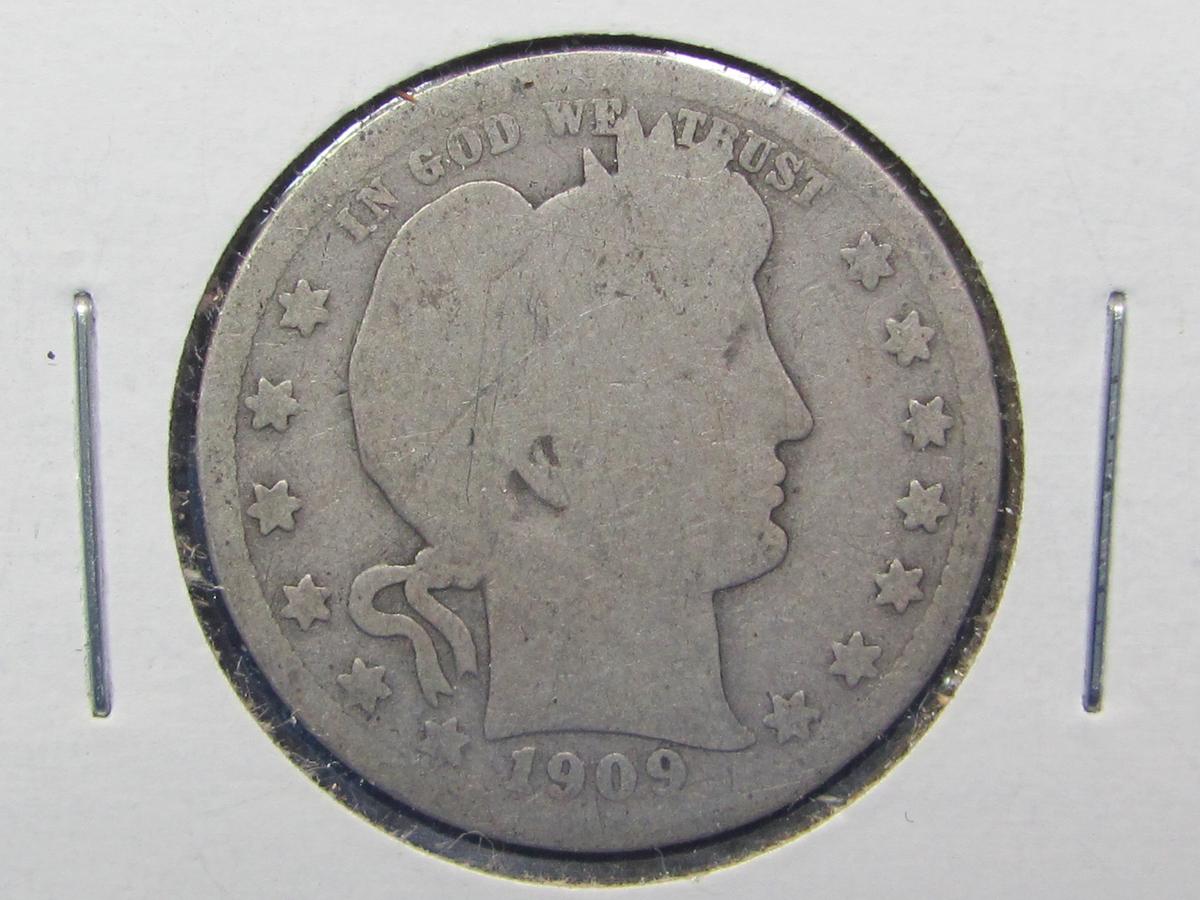 1907 Barber Quarter – 90% Silver – Condition as shown in photos