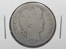 1907 Barber Quarter – 90% Silver – Condition as shown in photos