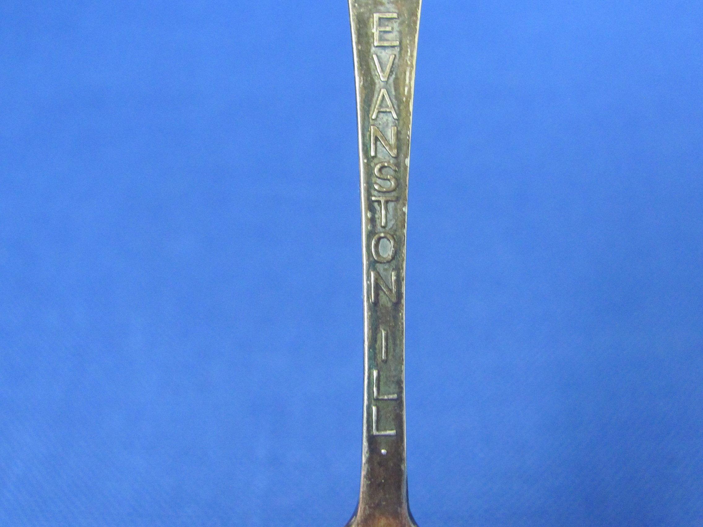 2 Spoons: Sterling Silver Souvenir of Evanston, Ill. (15.7 grams) – Small one is Alpaca , Mexico