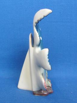 Porcelain/Ceramic Angelfish Picture Frame – Made in Japan – 4 3/4” tall – Well-made