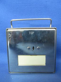 Vintage Coin bank – First National Bank Rushford, Minnesota 55971 – In Orig. Box w/ Instructions