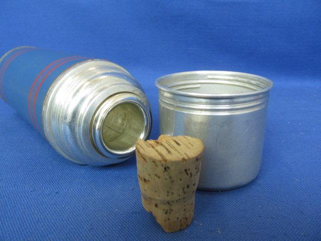 Keapsit Thermos Vacuum Bottle# B 2133 Cork Stopper & Tin Cup -& Skotch Ice - Hamilton