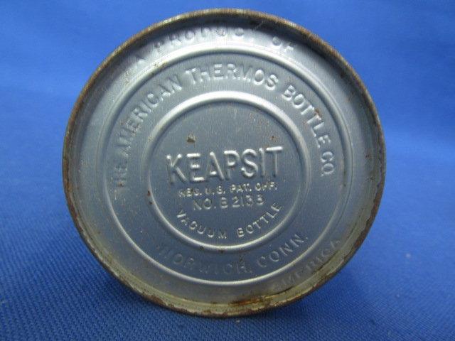 Keapsit Thermos Vacuum Bottle# B 2133 Cork Stopper & Tin Cup -& Skotch Ice - Hamilton