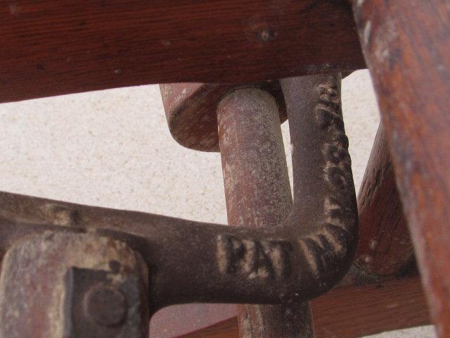 Beautiful Antique Wooden Platform Rocker Stands 47” Tall – As in Photos