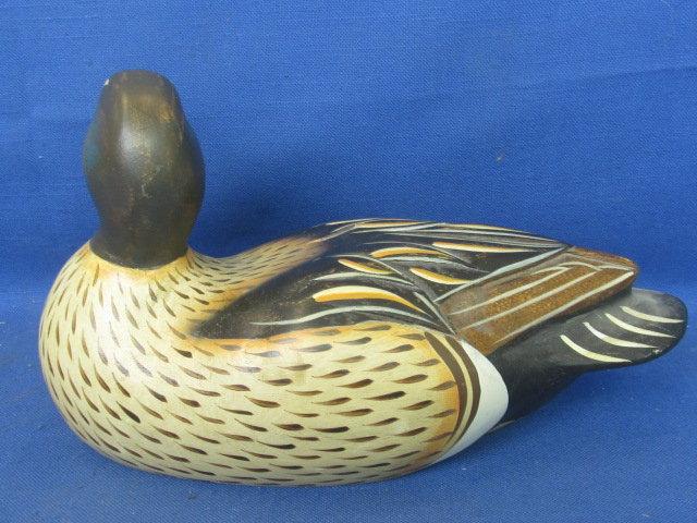 Ducks Unlimited  Wooden Decoys Decorative: Male Blue Wing Teal & Unknown 9 & 10” Long