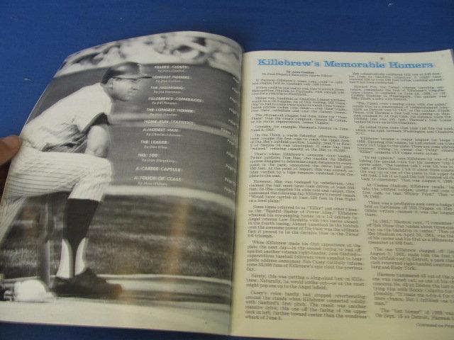 Original Program Minnesota Twins “Harmon Killebrew” ($1 Cover Price) from 1970's