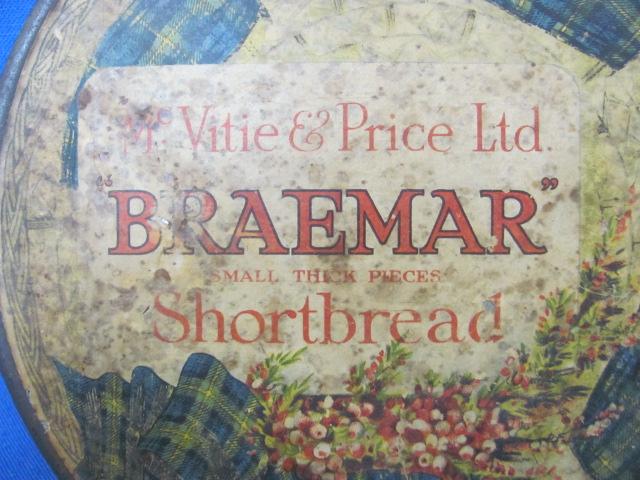 Braemar Shortbread Tin Filled With Misc. Hardware – Paper Label on Cover