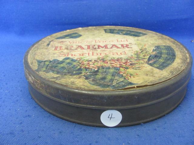 Braemar Shortbread Tin Filled With Misc. Hardware – Paper Label on Cover