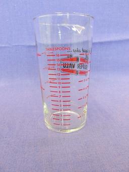 Vintage Measuring Tumbler “This week shop Super Valu”  5 1/4” tall – Holds 1 cup