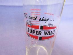 Vintage Measuring Tumbler “This week shop Super Valu”  5 1/4” tall – Holds 1 cup