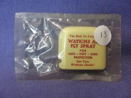 Watkins AA Fly Spray Pocket Tape Measure – Sealed – 1 ½” x 1 ¾”
