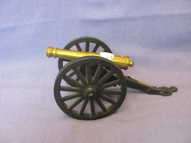 Cast Iron & Brass Plated Cannon – Pea Ridge National Military Park – 8” L