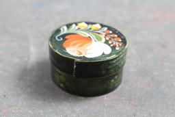 Vintage Norway Miniature Tina Box Artist Initials 1983 Marked Norway