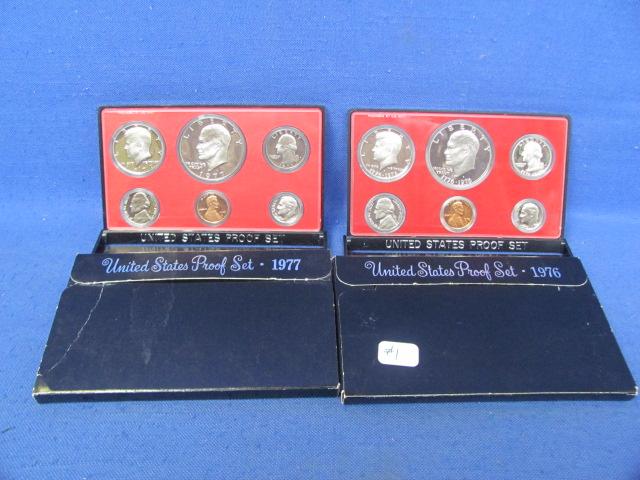 1976 & 1977 US Mint Proof sets