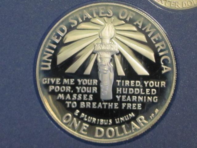 1986-S Prestige Proof Set Statue of Liberty  100th Anniversary - 90% Silver Dollar - 7 Coins