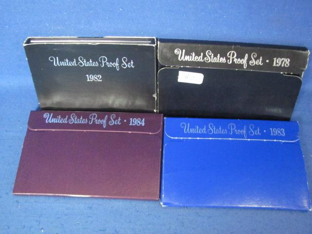 1978, 1982, 1983  & 1984 US Mint Proof Sets