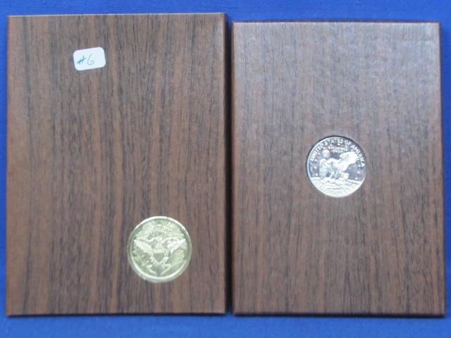 1971-S Silver Proof Brown "Ike" Eisenhower Dollar $1 US Mint Box Coin