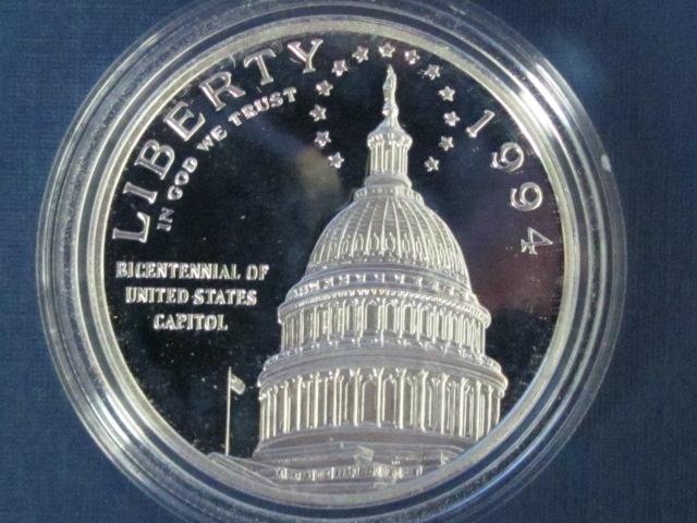 1994 Bicentennial of the U.S. Capitol Commemorative Silver Dollar - 1994-S Proof Coin