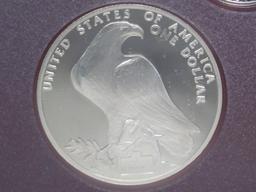 1984 Olympic Prestige US Mint Proof Commemorative Coin Set with Silver Dollar