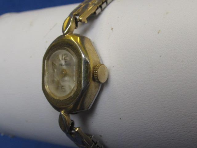 3 Vintage Ladies Watches – Working: Helbros 21 Jewels , Helbros, Reliance 17 Jewels