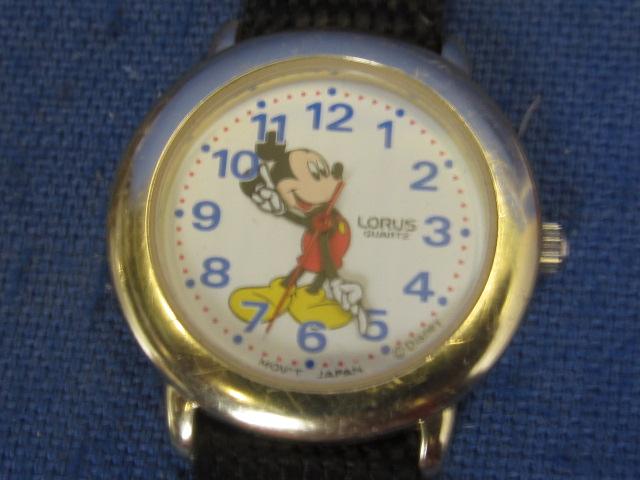 3 Mickey Mouse Watches:  2 are Lorus Quartz Japan