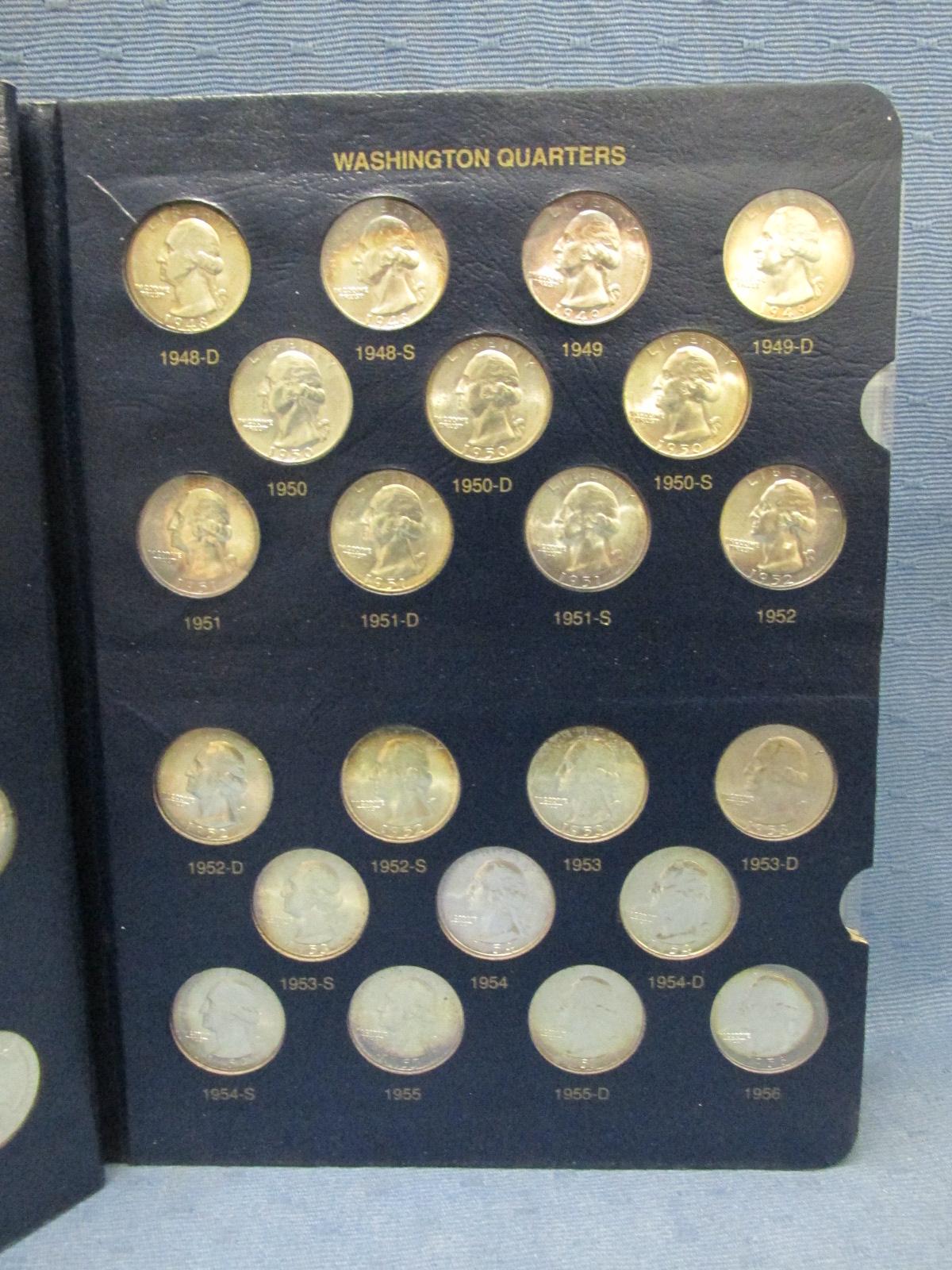 Washington Quarter Book – 120 Coins(holds 154) – 1932-1990 – As shown – Did not verify if each coin