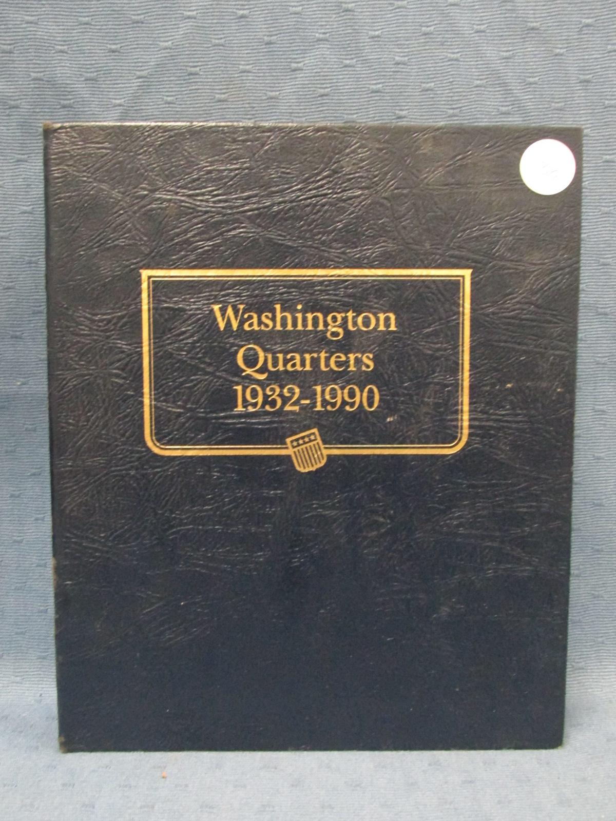 Washington Quarter Book – 120 Coins(holds 154) – 1932-1990 – As shown – Did not verify if each coin