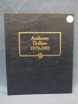 Susan B. Anthony Dollar Book – 16 Coins(Holds 18) – 1979-81, 1999 – As shown – Did not verify if eac