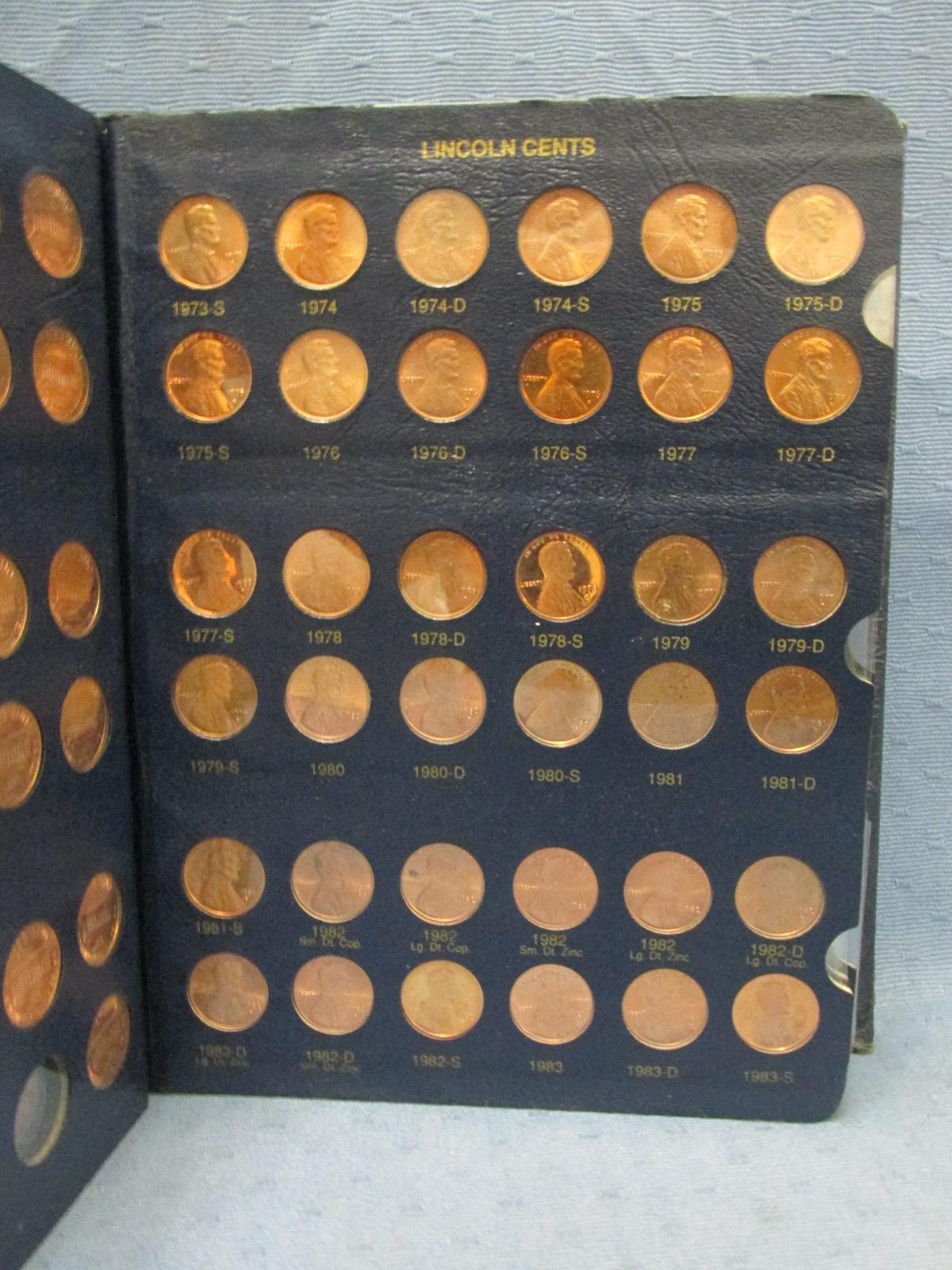 Lincoln Cent Book – 249 coins(holds 288) – 1909-1998 – As shown – Did not verify if each coin was in