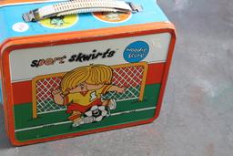 1972 Ohio Art SPORT SKWIRTS Metal Lunchbox no thermos