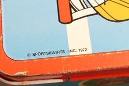 1972 Ohio Art SPORT SKWIRTS Metal Lunchbox no thermos