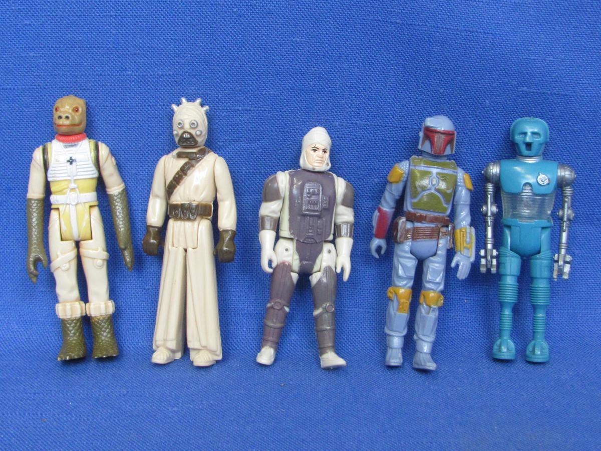 Star Wars: 5 Figures – Various Aliens date 1977, 1979 & 1980 – Good condition, as shown