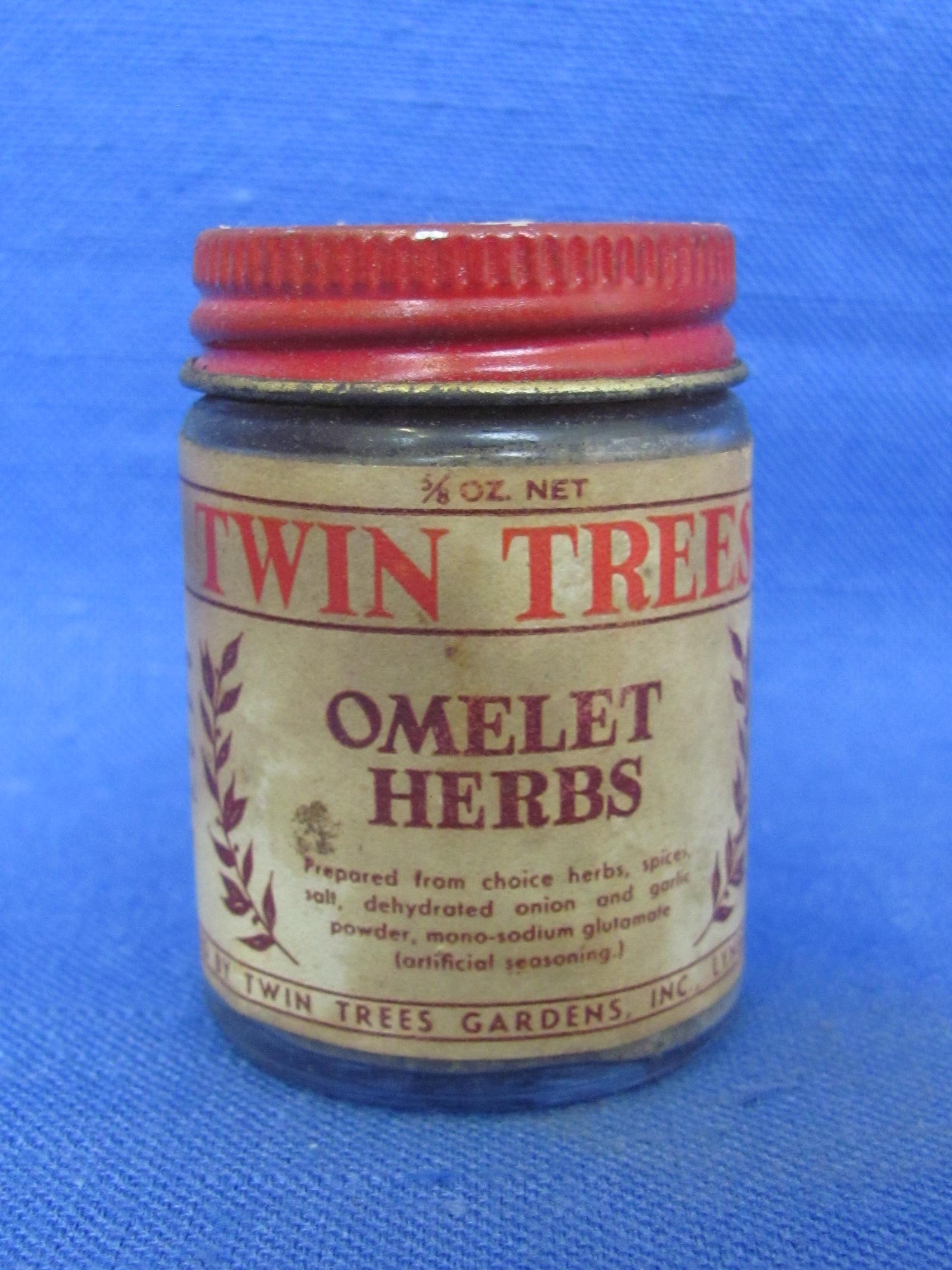 Vintage Containers: Boric Acid – Twin Trees Omelet Herbs – Powered Pumice – Alum